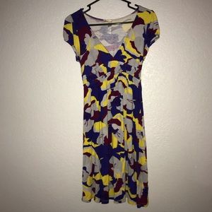 Floral cap sleeve dress